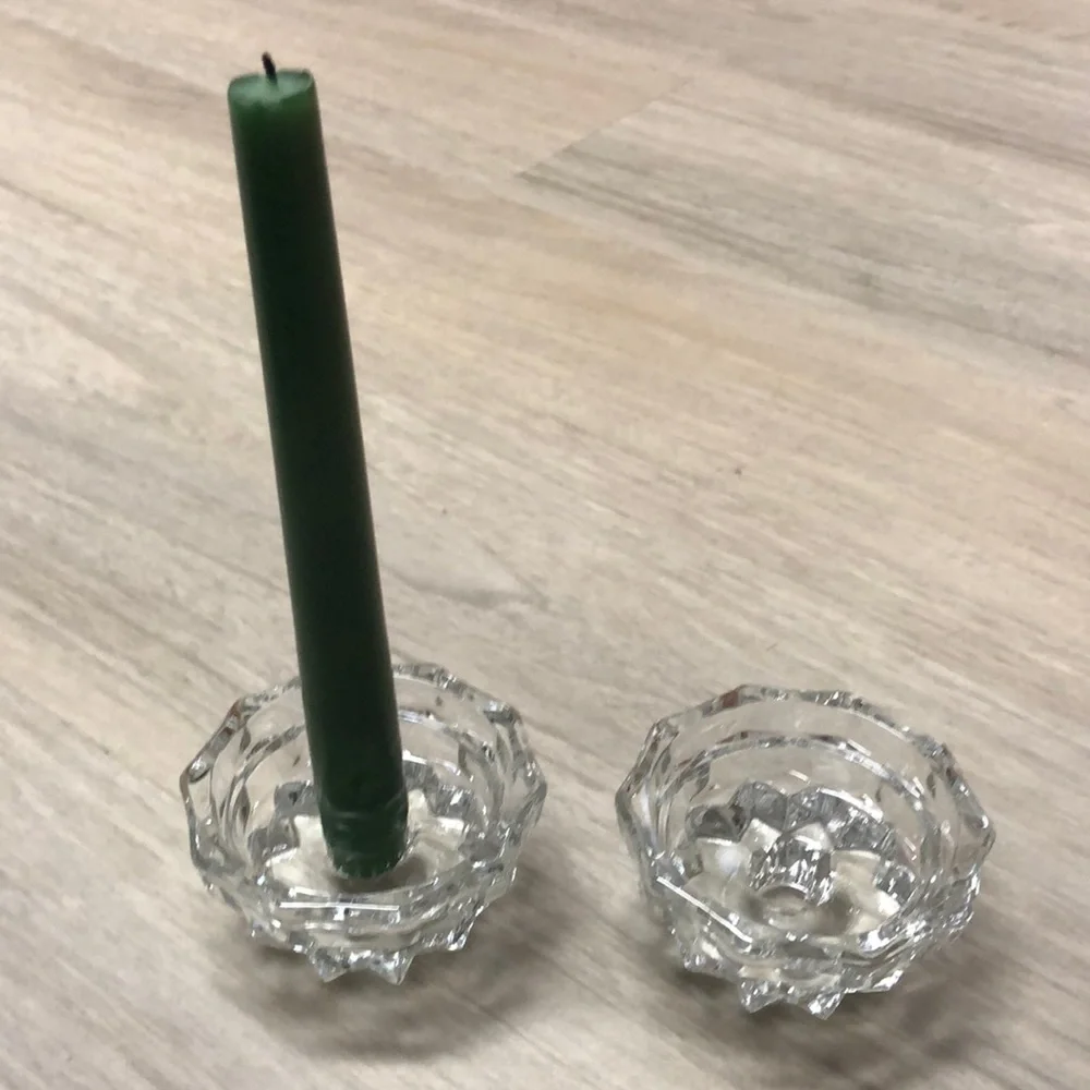Cut Glass Candlesticks